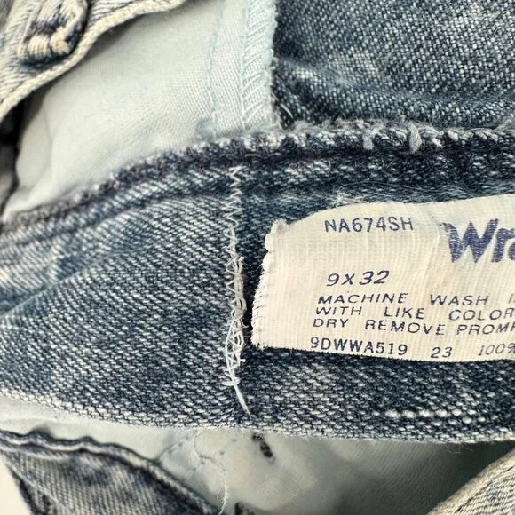 Vintage Wrangler Womens High-Waisted Acid Wash Mom Jeans 9(vintage runs sm!) - Picture 7 of 10